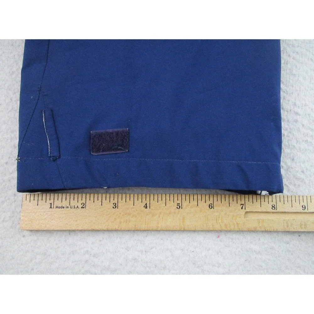 ASICS Pants Mens Medium Blue‎ Gore-Tex Waterproof Rain Zip Ankle Nylon GB-03